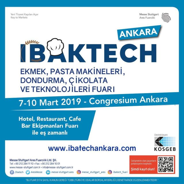 IBAKTECH Ekmek, Pasta Makineleri, Dondurma ve Çikolata Teknolojileri Fuarı